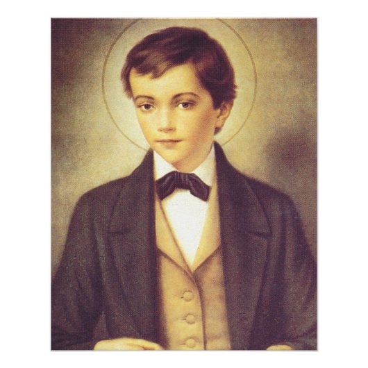 Sint-Dominic Savio-student van John Bosco Perfect Poster (Voorkant)