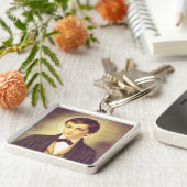 Sint-Dominic Savio-student van John Bosco Sleutelhanger (Zijkant)