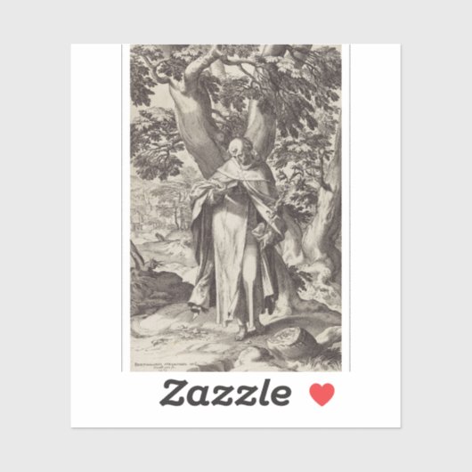 Sint-Dominicus Castiliaanse katholieke priester Sticker (Vel)