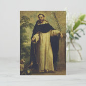 Sint Dominicus de Guzman Feestdagenkaart (Staand voorkant)