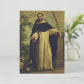 Sint Dominicus de Guzman Kaart (Staand voorkant)