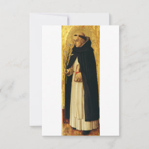 Sint-Dominicus door Carlo Crivelli Bedankkaart