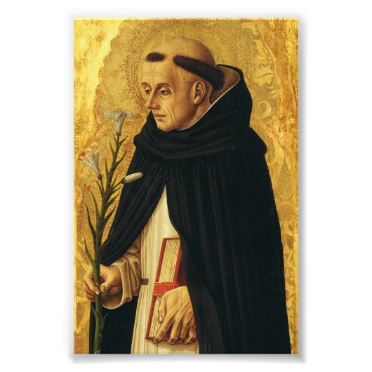 Sint-Dominicus door Carlo Crivelli Foto Afdruk (Voorkant)
