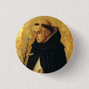 Sint Dominicus door Carlo Crivelli Ronde Button 3,2 Cm
