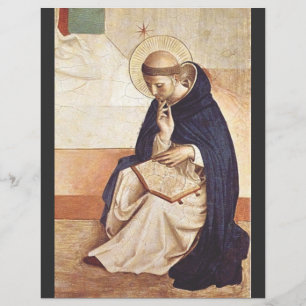 Sint-Dominicus door Fra Angelico Renaissance Kunst Flyer
