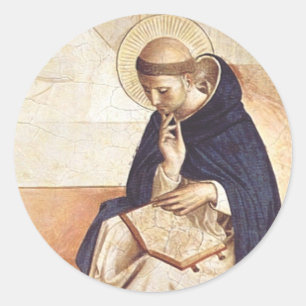 Sint-Dominicus door Fra Angelico Renaissance Kunst Ronde Sticker