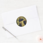 Sint Dominicus Guzman Ronde Sticker (Envelop)