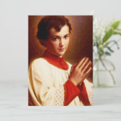 Sint Dominicus Savio Feestdagenkaart (Staand voorkant)