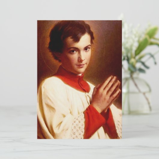 Sint-Dominicus Savio Kaart (Staand voorkant)