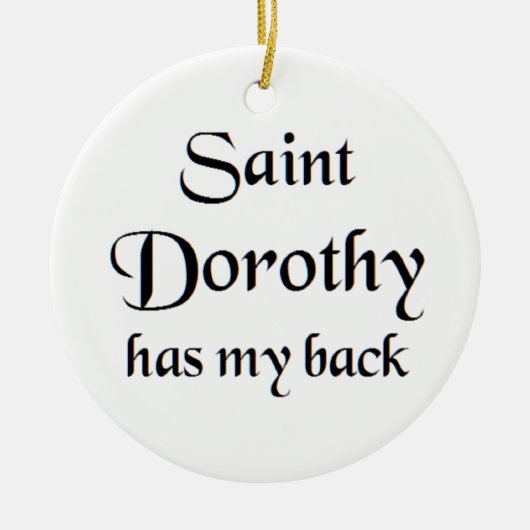 sint dorothea koffiemok keramisch ornament (Voorkant)