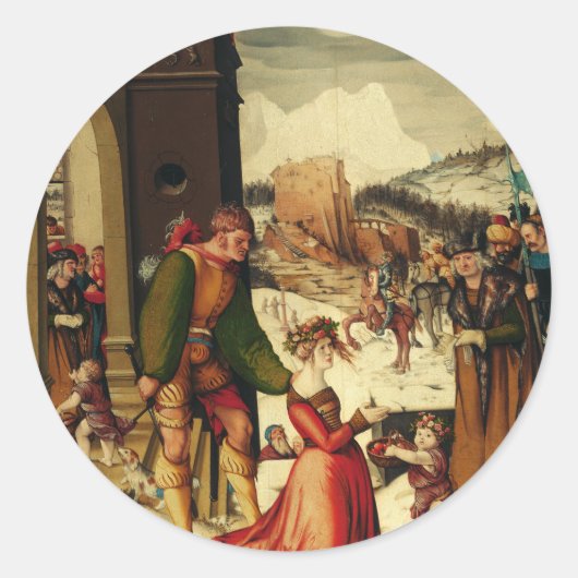 Sint Dorothy van Caesarea Ronde Sticker (Voorkant)