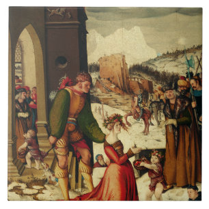 Sint Dorothy van Caesarea Tegeltje