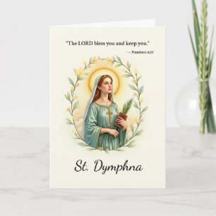 Sint Dymphna Bloemenkrans van Gods Zegeningen Kaart