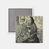 Sint-Egidius de Heremiet Magneet (Voorkant / Achterkant)