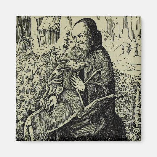 Sint-Egidius de Heremiet Magneet (Voorkant)