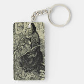 Sint-Egidius de Heremiet Sleutelhanger (achterkant)