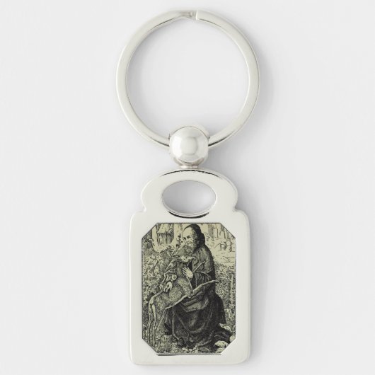 Sint-Egidius de Heremiet Sleutelhanger (Voorkant)