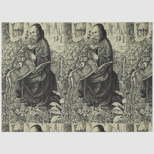 Sint-Egidius de Heremiet Tissuepapier (Voorkant)