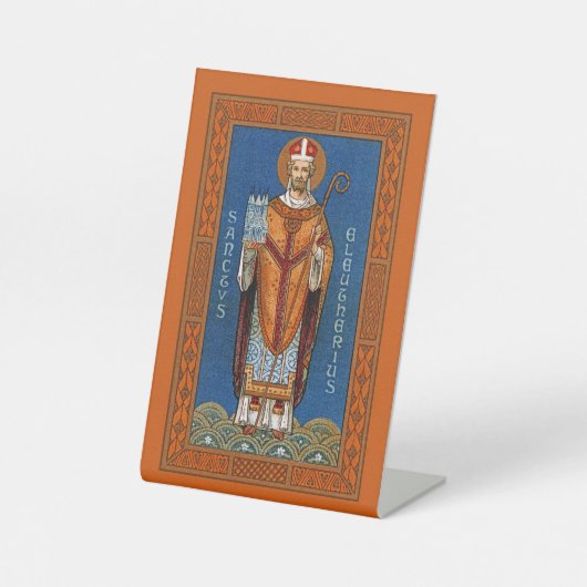 Sint-Eleutherius Tournai (DG 01) Reclamebord Met Voetstuk (Voorkant)