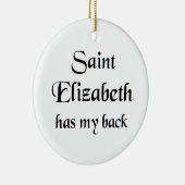 Sint Elisabeth mok Keramisch Ornament (Rechts)