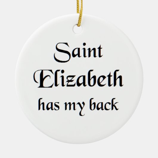 Sint Elisabeth mok Keramisch Ornament (Voorkant)