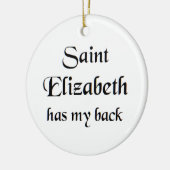Sint Elisabeth mok Keramisch Ornament (Links)