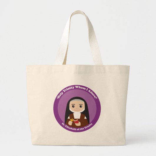 Sint-Elisabeth van de Drie-eenheid Grote Tote Bag (Voorkant)