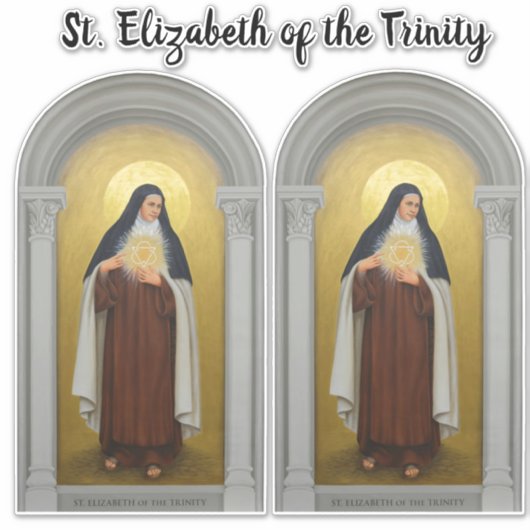 Sint-Elisabeth van de Drie-eenheid, Karmelietenhei Sticker (Voorkant)
