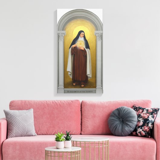 Sint-Elisabeth van de Drie-eenheid Katholieke Karm Canvas Afdruk (Insitu (Woonkamer))