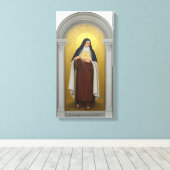 Sint-Elisabeth van de Drie-eenheid Katholieke Karm Canvas Afdruk (Insitu (Houten vloer))