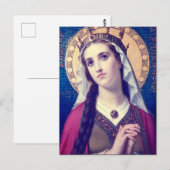 Sint Elisabeth van Hongarije Premium Romantische S Briefkaart (Voorkant / Achterkant)