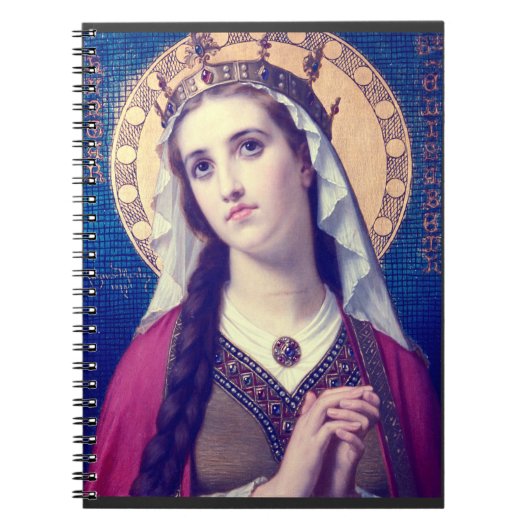 Sint Elisabeth van Hongarije Premium Romantische S Notitieboek (Voorkant)