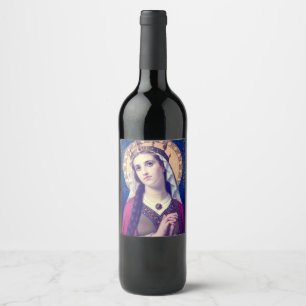 Sint Elisabeth van Hongarije Premium Romantische S Wijn Etiket