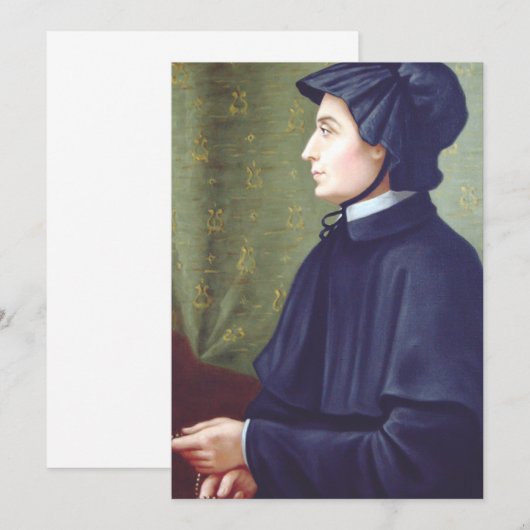 Sint Elizabeth Ann Seton Kaart (Voorkant / Achterkant)
