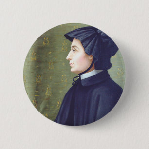 Sint Elizabeth Ann Seton Ronde Button 5,7 Cm