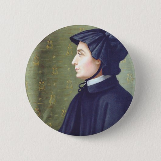 Sint Elizabeth Ann Seton Ronde Button 5,7 Cm (Voorkant)