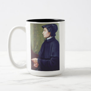 Sint Elizabeth Ann Seton Tweekleurige Koffiemok