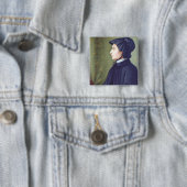 Sint Elizabeth Ann Seton Vierkante Button 5,1 Cm (In situ)