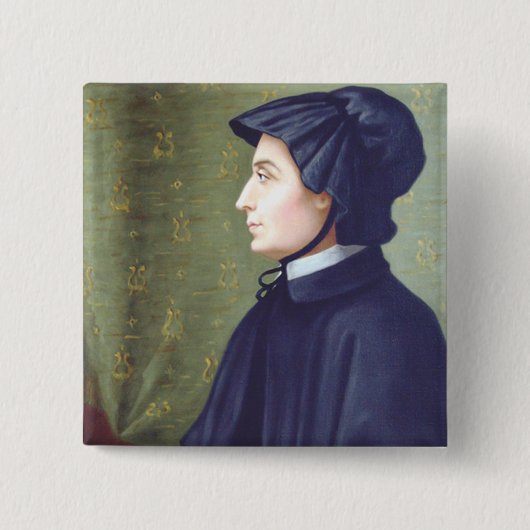 Sint Elizabeth Ann Seton Vierkante Button 5,1 Cm (Voorkant)