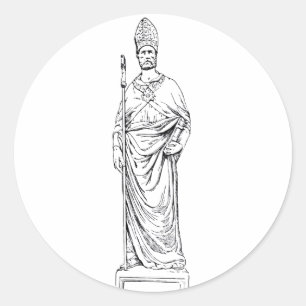 Sint Eloi Belijder en Bisschop Ronde Sticker