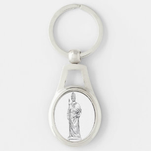 Sint Eloi Belijder en Bisschop Sleutelhanger