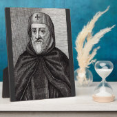 Sint Ephrem de Syrische Christelijke theoloog Fotoplaat (Zijkant)