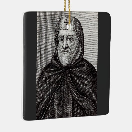 Sint Ephrem de Syrische Christelijke theoloog Keramisch Ornament (Rechts)