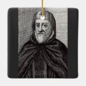 Sint Ephrem de Syrische Christelijke theoloog Keramisch Ornament (Achterkant)