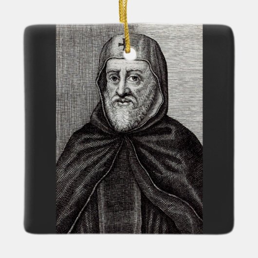 Sint Ephrem de Syrische Christelijke theoloog Keramisch Ornament (Voorkant)