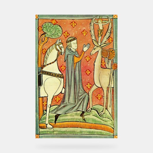 Sint Eustachius Apostel van de Ardennen Acryl Bord (Voorkant)