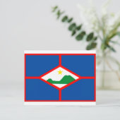 Sint Eustatius Flag Briefkaart (Staand voorkant)