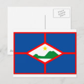 Sint Eustatius Flag Briefkaart (Voorkant / Achterkant)