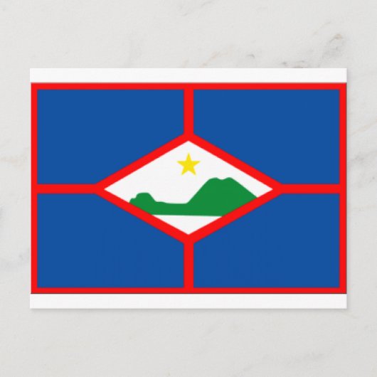 Sint Eustatius Flag Briefkaart (Voorkant)