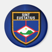 Sint Eustatius Flag Magneet (Voorkant)